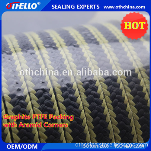 High Quality Aramid Kevlar Gland Packing with Teflon PTFE Braided For Pump Valve